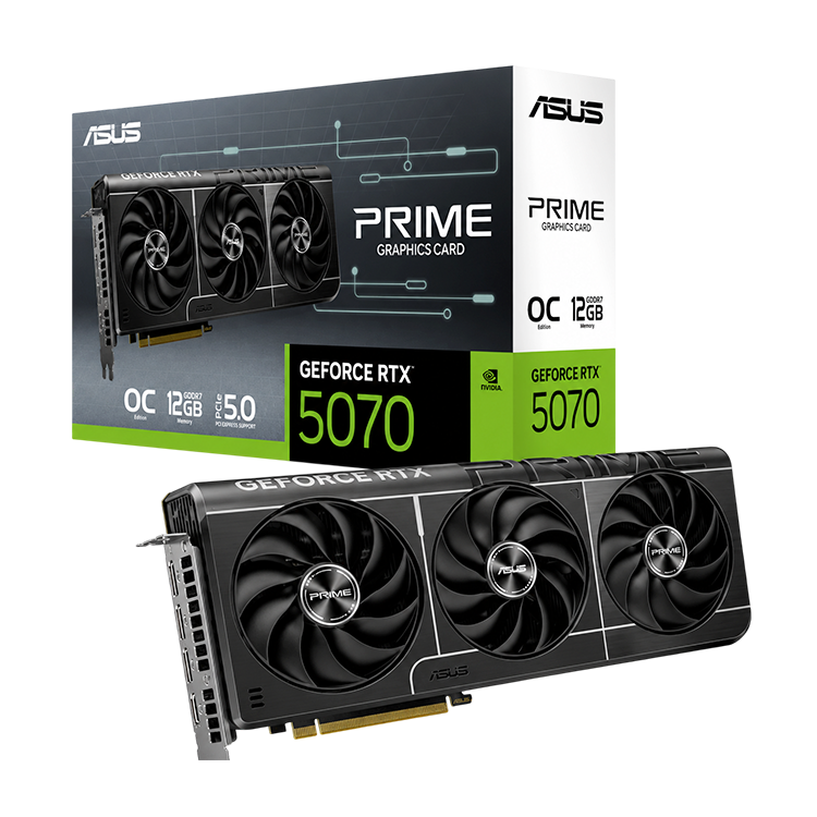 ASUS PRIME GeForce RTX™ 5070 12GB GDDR7 OC Edition Graphics Card
