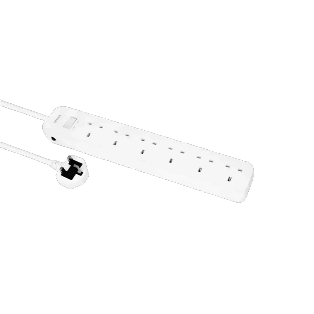 Anker 6-Outlet Power Strip – White
