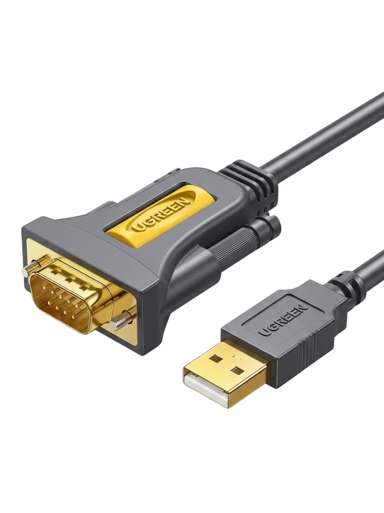 Haysenser USB to RS-232 Male-to-Male Serial Cable HY-US015 – 1.5m USB to DB9