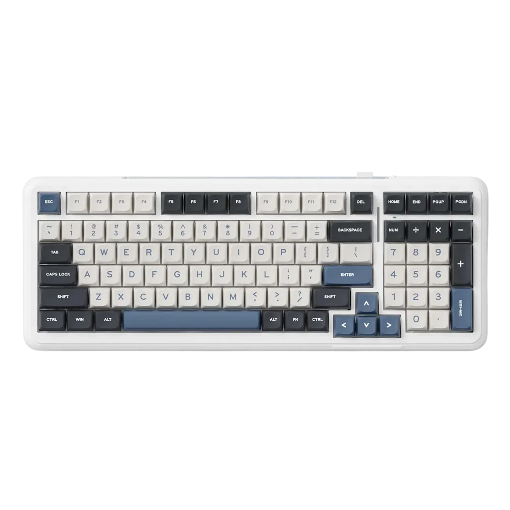 MCHOSE K99-3A Mechanical Gaming Keyboard – Navy Blue Hyacinth Switch (98%)