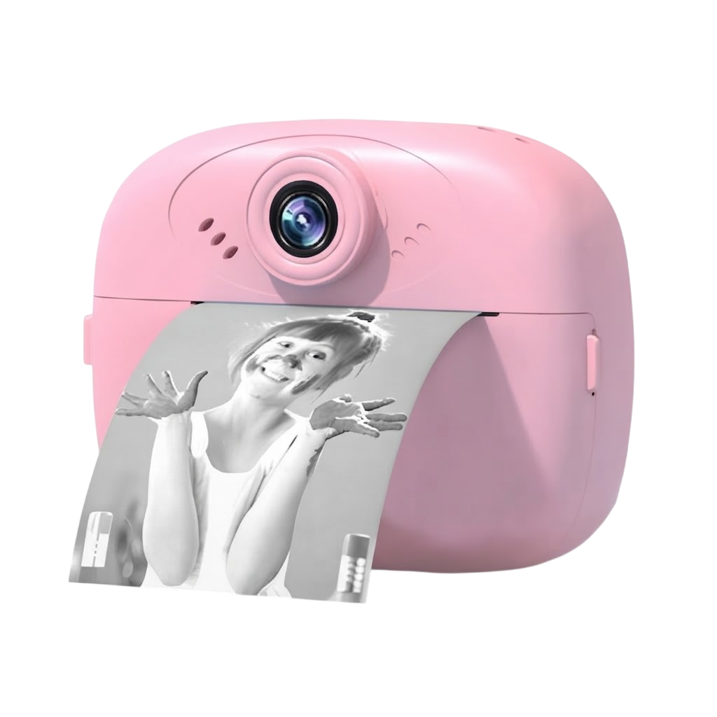 Smartberry KC02 Instant Print Camera – Kids Digital Thermal Printing Camera 1080P with 2.4” Screen (Ink Version – Pink)