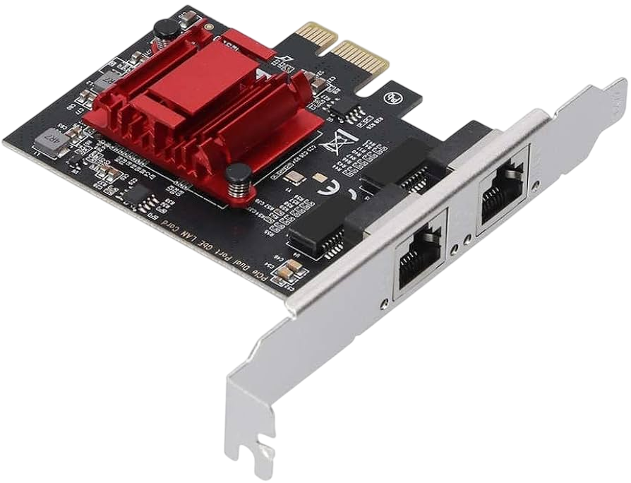 Haysenser PCIe Dual Port Gigabit LAN Card TXA094 – 2x RJ45 Network Adapter