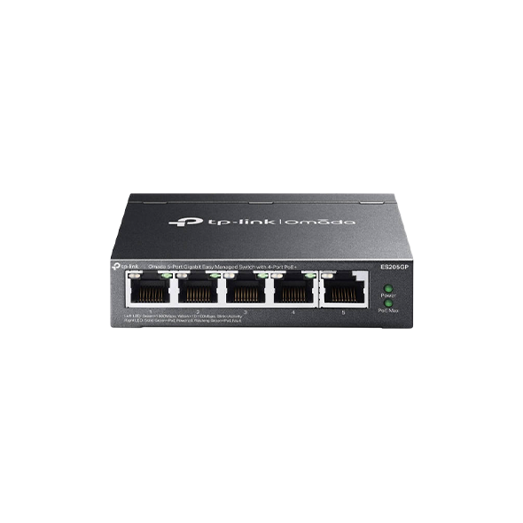 TP-Link Omada ES205GP 5-Port Gigabit Easy Managed Switch with 4-Port PoE+