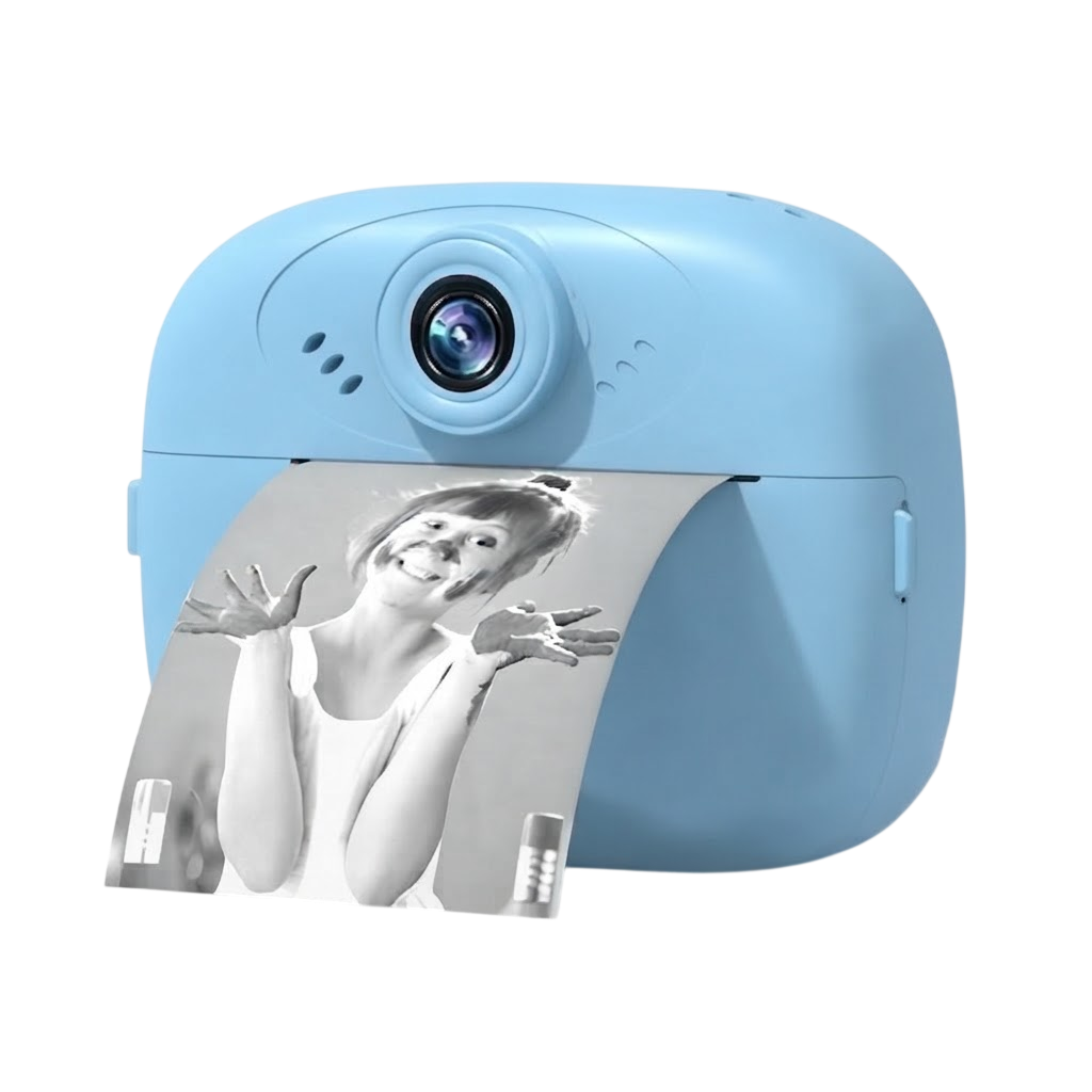 Smartberry KC02 Instant Print Camera – Kids Digital Thermal Print Camera 1080P with 2.4” Screen (Blue)