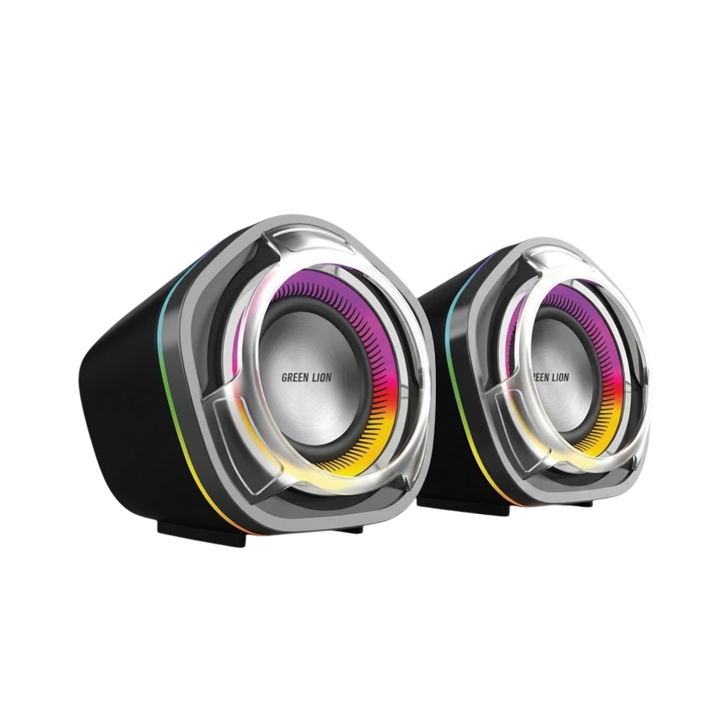 Green Lion Clario Gaming Speakers GL-SP27 RGB Desktop Speakers