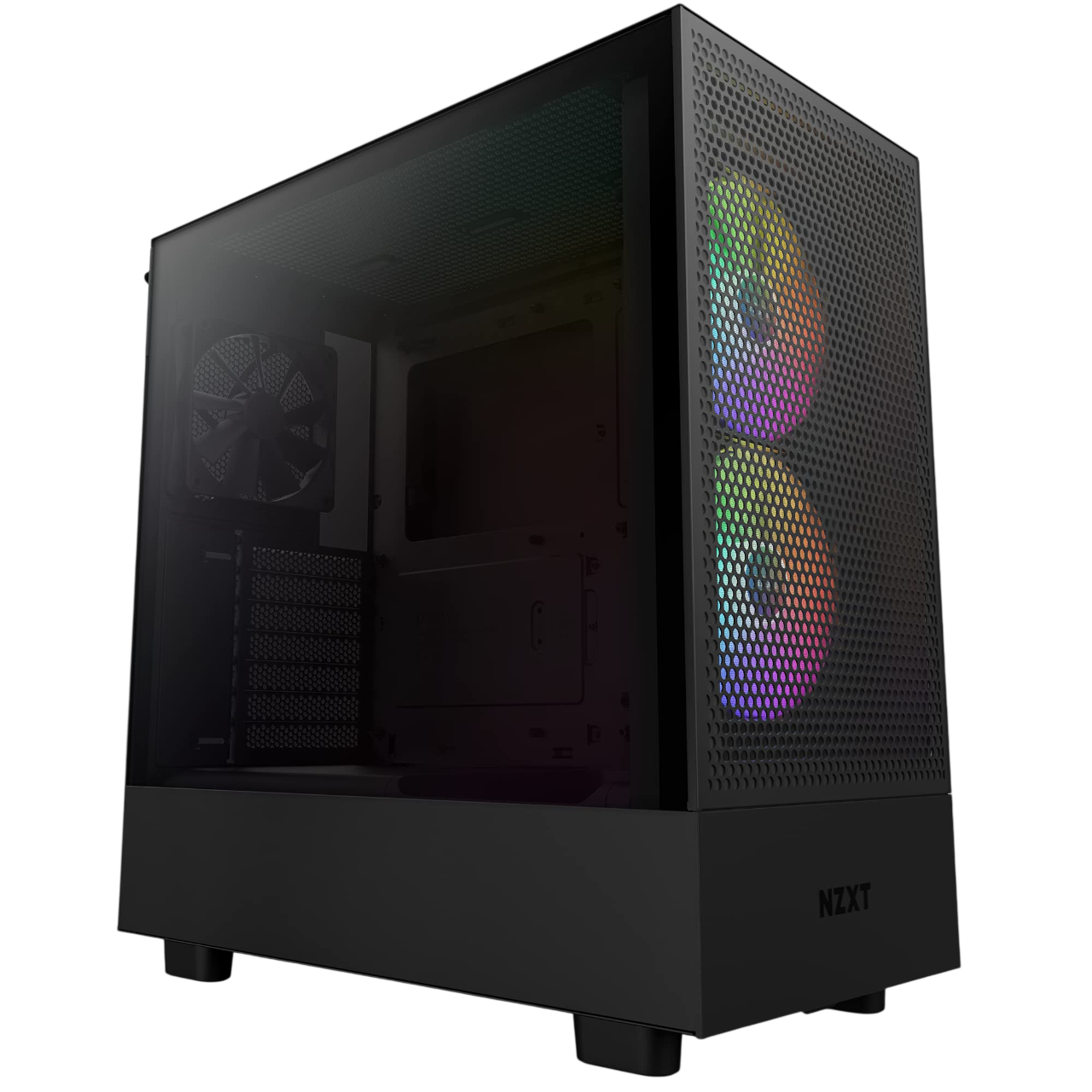 NZXT H5 Flow RGB High Airflow Mid‑Tower Gaming Case – Black