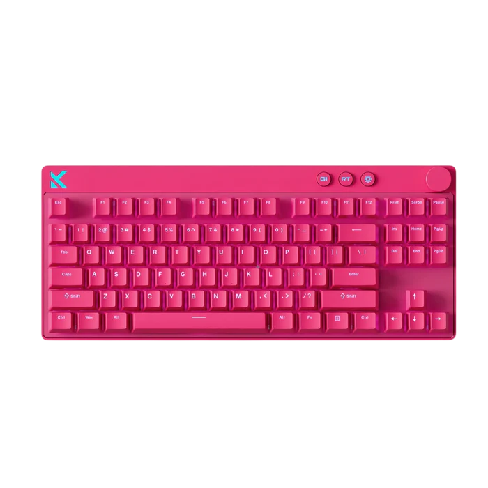 MCHOSE MIX87 Hall Effect Magnetic Gaming Keyboard – Rose Red | TAI Magnetic Switch GT