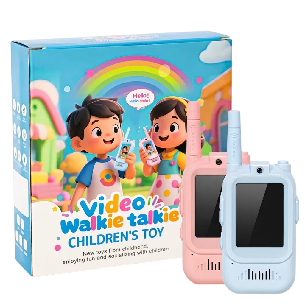 Video Walkie Talkie for Kids – 2-Pack with Camera & Screen
