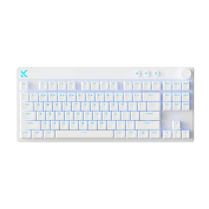 MCHOSE MIX87 Hall Effect Magnetic Gaming Keyboard – White