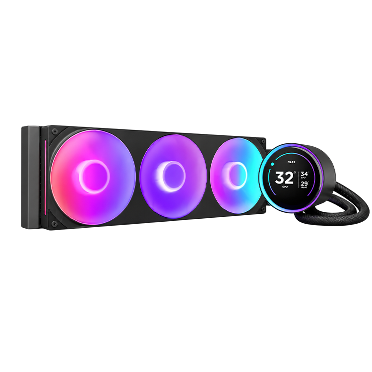 NZXT Kraken Elite 360 RGB (2024) 360mm AIO Liquid CPU Cooler – Black