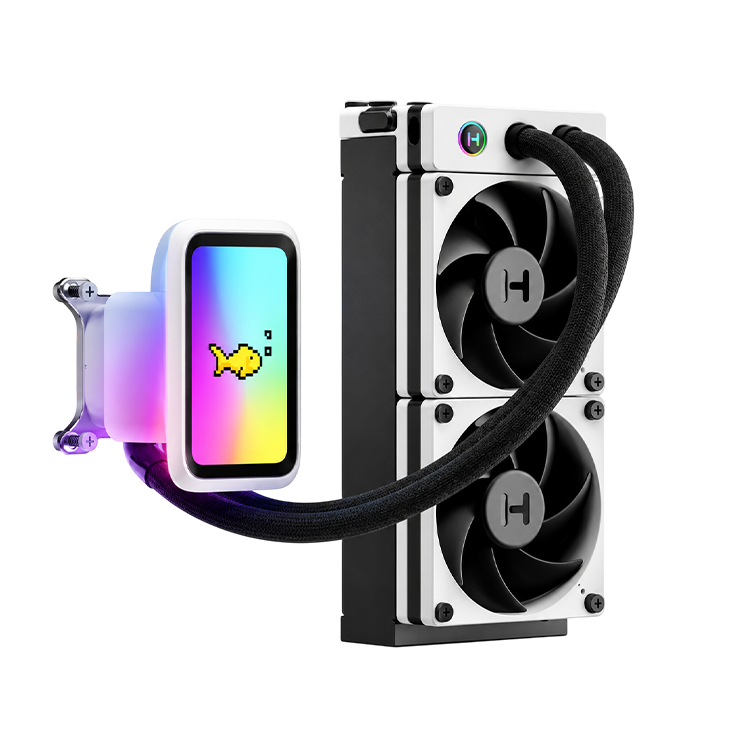 HYTE THICC Q60 240mm AIO Liquid CPU Cooler with LCD Display & ARGB Fans