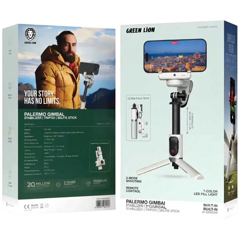 Green Lion Palermo Gimbal Tripod Stand with Remote Control