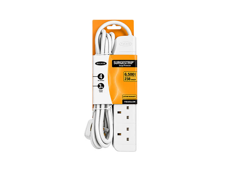 Belkin 4-Way Power Extension Socket 3M