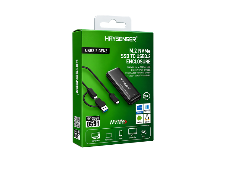 HAYSENSER HY-S690 0591 M.2 NVMe SSD Enclosure