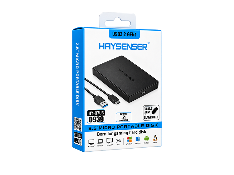Haysenser USB 3.0 HDD Case – 2.5" SATA SSD/HDD External Enclosure