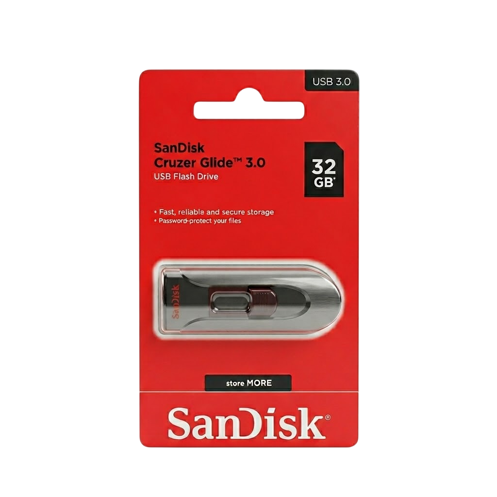 SanDisk Cruzer Glide USB 3.0 Flash Drive – 32GB | Portable Storage