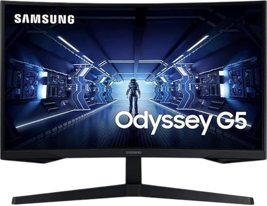 Samsung Odyssey G5 LC27G55TQBMXUE 27 inch Curved Gaming Monitor WQHD 144Hz