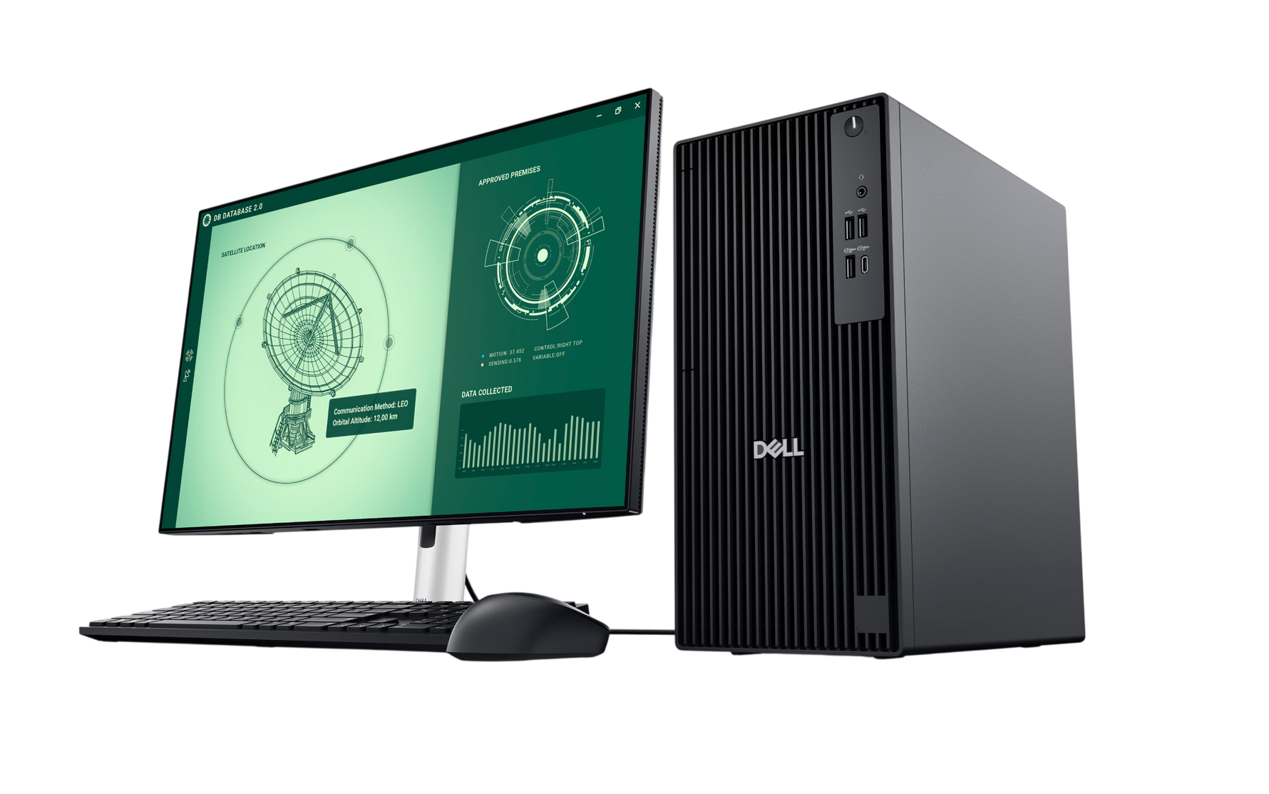 Dell Pro Tower QCT1250 Core Ultra 7 Desktop Bundle + 24" P2425H Monitor + USB Keyboard & Mouse