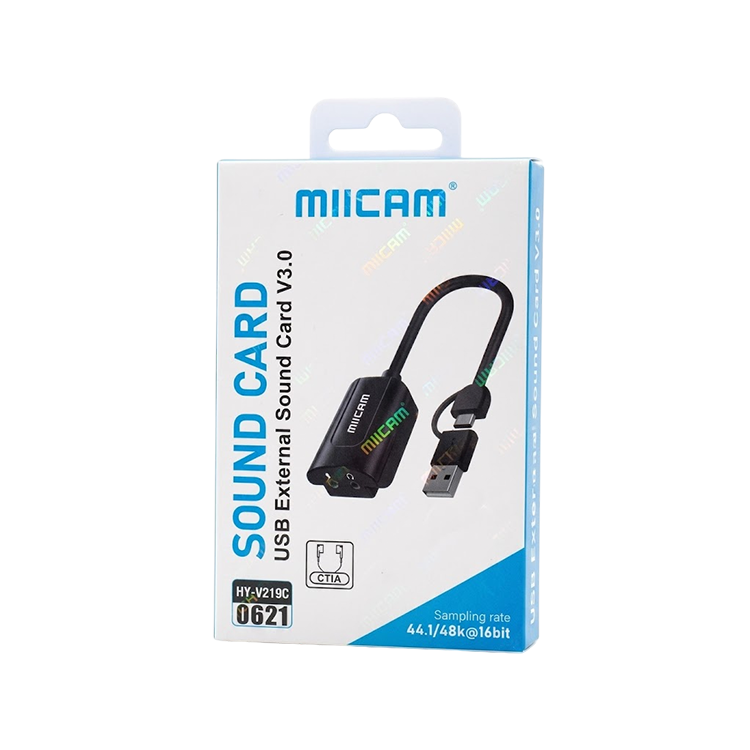 Miicam HY-V219A-C USB 7.1 External Sound Card