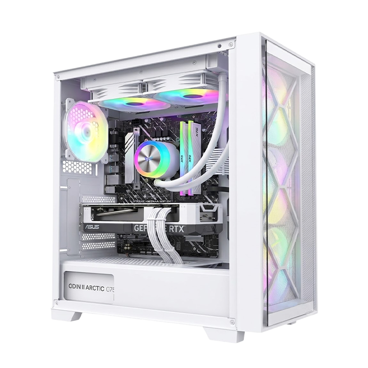 Intel Core i7-14700F Gaming PC | RTX 4060 8GB | 16GB DDR4 | 512GB NVMe | White Build