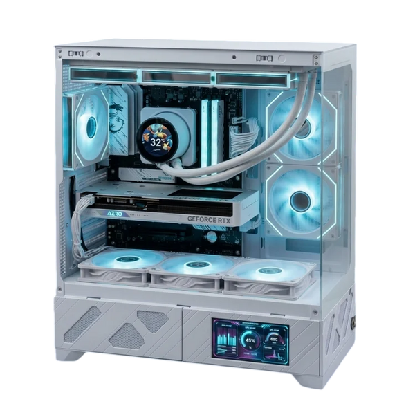 AMD Ryzen 7 9800X3D Gaming PC | RTX 5070 12GB | 32GB DDR5 | 1TB NVMe | White LCD Case