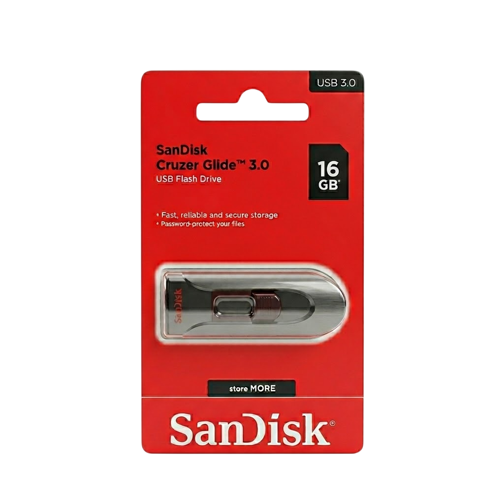 SanDisk Cruzer Glide USB 3.0 Flash Drive – 16GB | Portable Storage