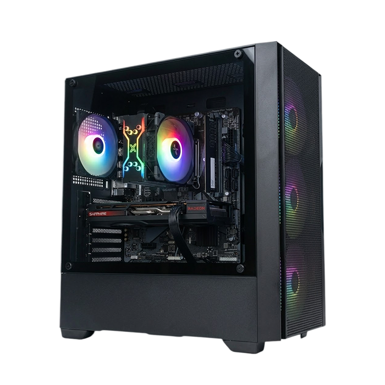 Intel Core i5-12400F Gaming PC – Radeon RX 7600 8GB, 8GB DDR4 RAM, 256GB NVMe SSD
