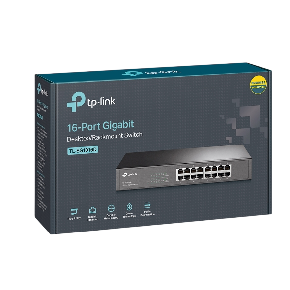 TP-LINK TL-SG1016D 16-Port Gigabit Desktop/Rackmount Switch