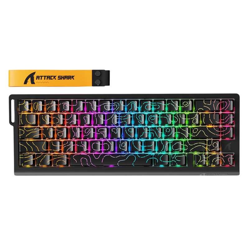 ATTACK SHARK X68 Pro Wireless Gaming Keyboard – Black | Magnetic Switch Hall Effect