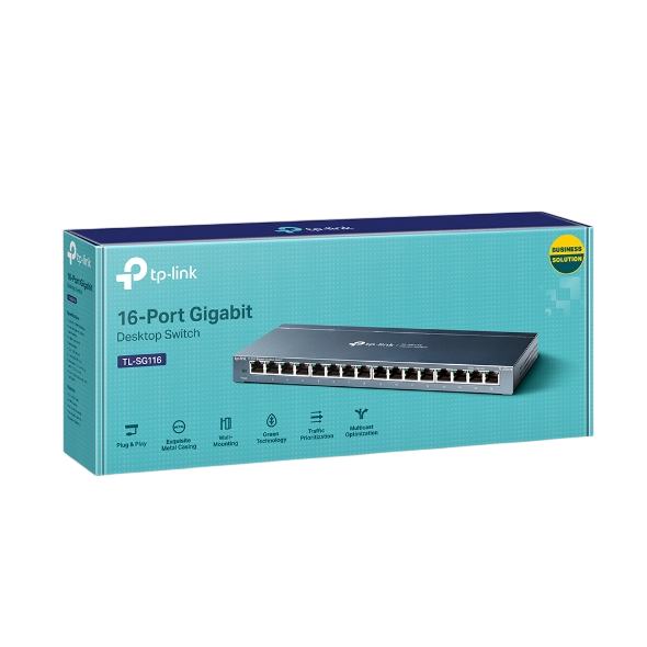 TP-LINK TL-SG116 16-Port Gigabit Desktop Switch
