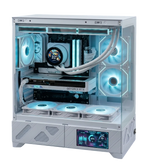 AMD Ryzen 5 9600X Gaming PC Bundle – RTX 5060 OC 8GB | 32GB DDR5 6000MHz | 1TB NVMe SSD + 27” WQHD 320Hz White Gaming Setup