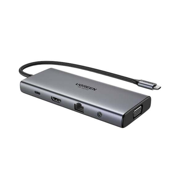 UGREEN USB-C 11-In-1 HDMI + VGA Docking Station – CM639 / 45520