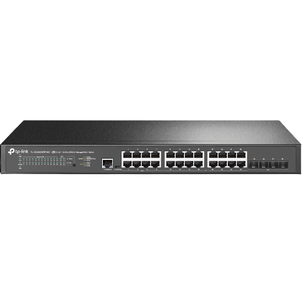 TP-LINK TL-SG3428XPP-M2 JetStream 24-Port 2.5GBASE-T & 4-Port 10GE SFP+ Managed PoE++ Switch (16× PoE+, 8× PoE++)