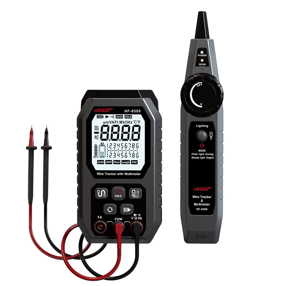 NOYAFA NF-8509 Network Cable Tester with PoE & Digital Multimeter