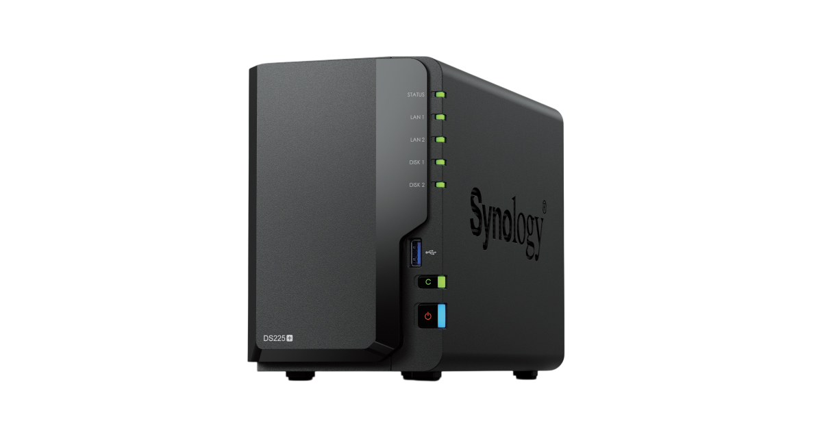 Synology DiskStation DS225+ 2-Bay NAS Enclosure