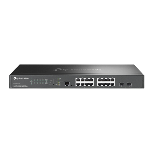 TP-LINK TL-SG3218XP-M2 Omada 16-Port 2.5G & 2-Port 10GE SFP+ L2+ Managed Switch with 8-Port PoE+