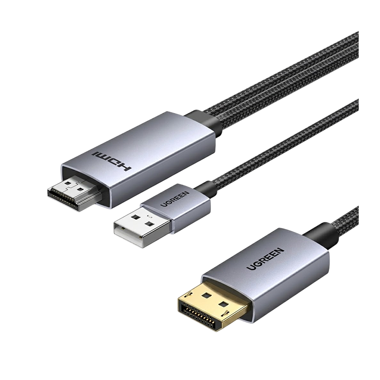UGREEN HDMI To DisplayPort 4K Cable 2M – HD169 / 55329