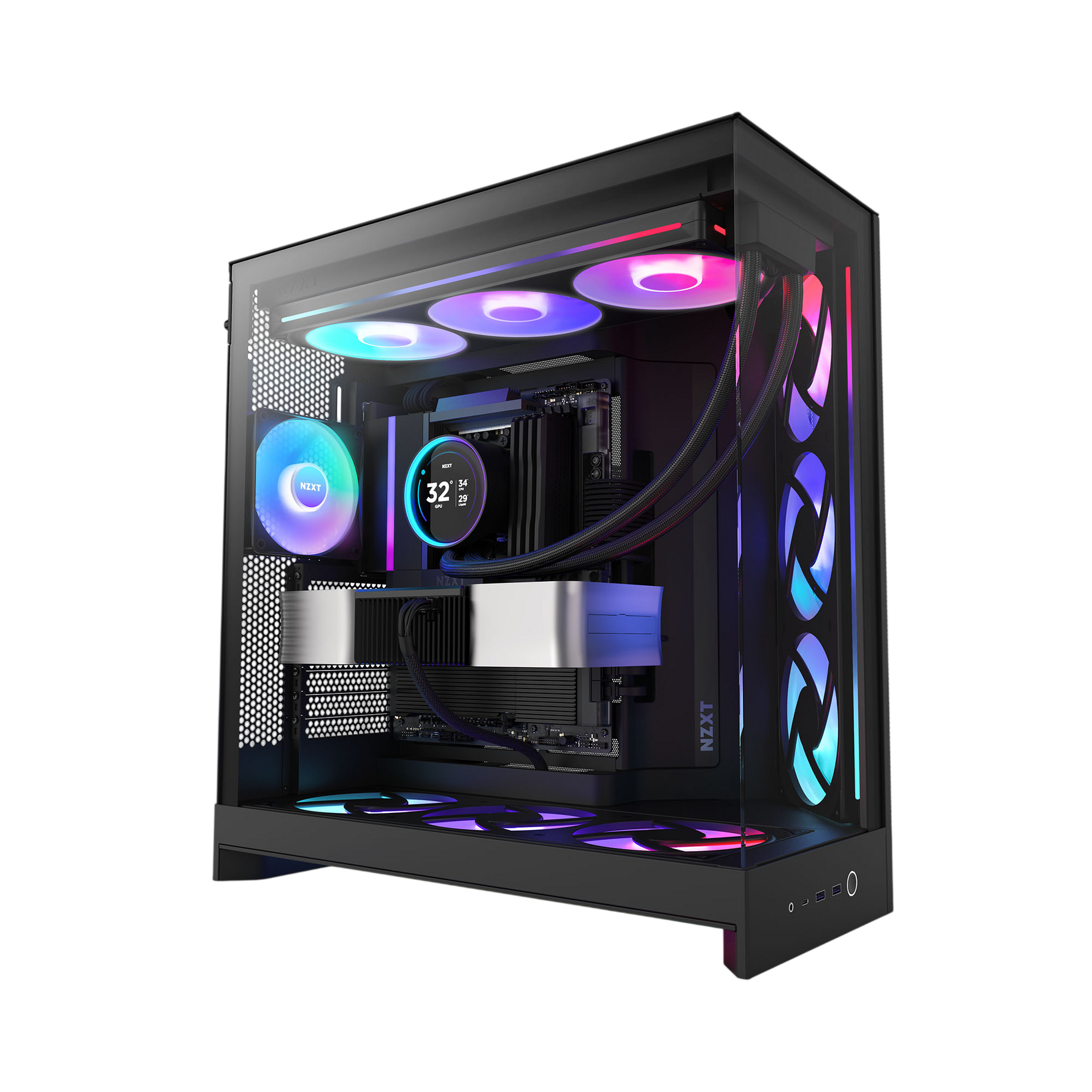 AMD Ryzen 7 9850X3D RTX 5070 Gaming PC | 32GB DDR5 | 1TB PCIe 5.0 SSD | Black