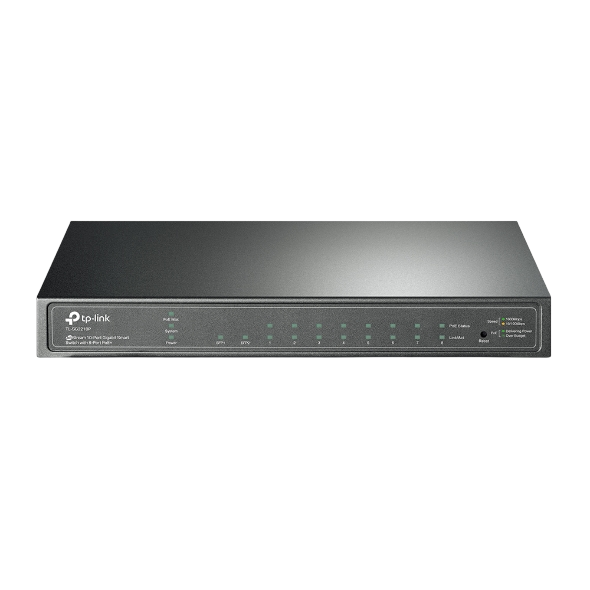 TP-LINK TL-SG2210P JetStream 10-Port Gigabit Smart Switch with 8-Port PoE+