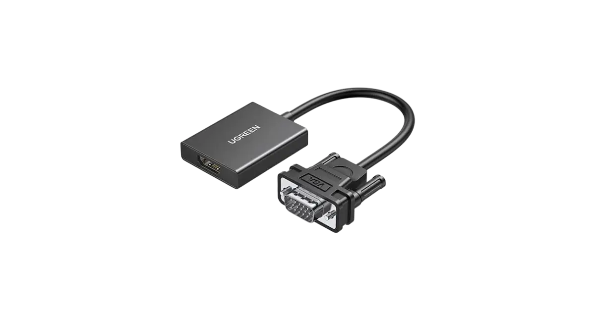 UGREEN VGA to HDMI Adapter with Audio – 1080p 60Hz (CM513, P/N 50945)
