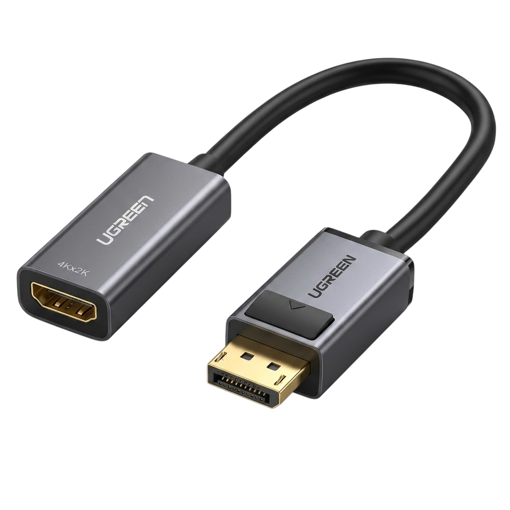 UGREEN DisplayPort Male to HDMI Female Adapter – 4K×2K 60Hz (25cm)
