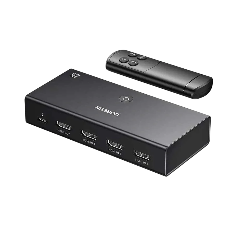 UGREEN HDMI Switch 3 In 1 Out – 4K@60Hz, CM598 (P/N 15376)