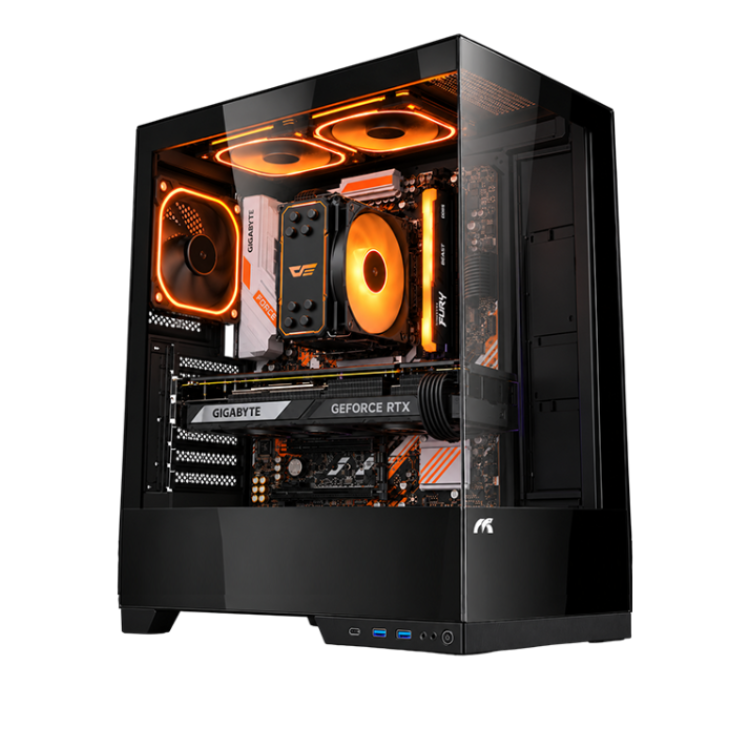 AMD Ryzen 5 9600X RTX 5060 Gaming PC | 16GB DDR5 | 1TB NVMe SSD | Black