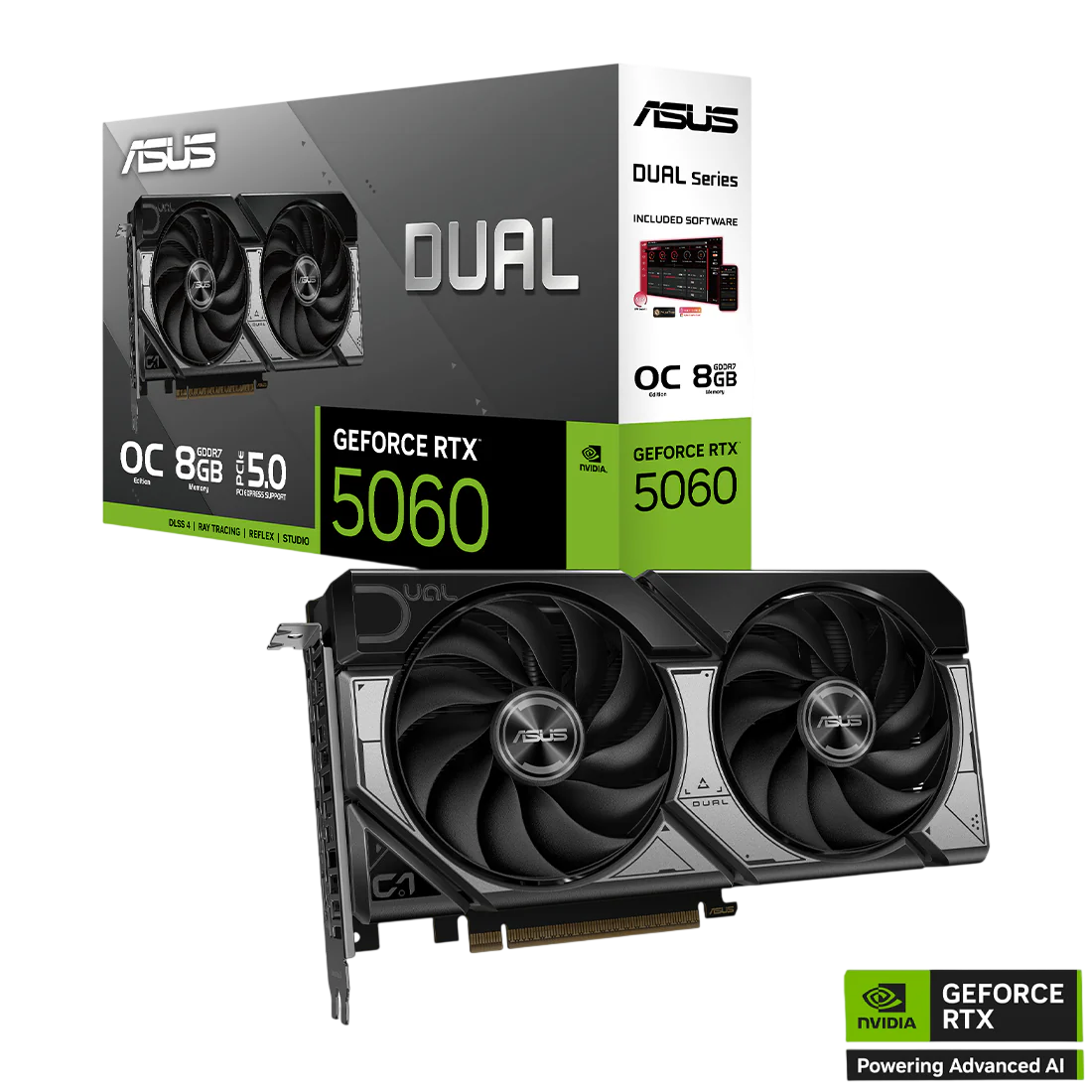 ASUS Dual GeForce RTX™ 5060 8GB GDDR7 OC Edition Graphics Card