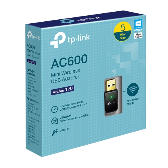 TP-LINK Archer T2U AC600 Wireless Dual Band USB Adapter