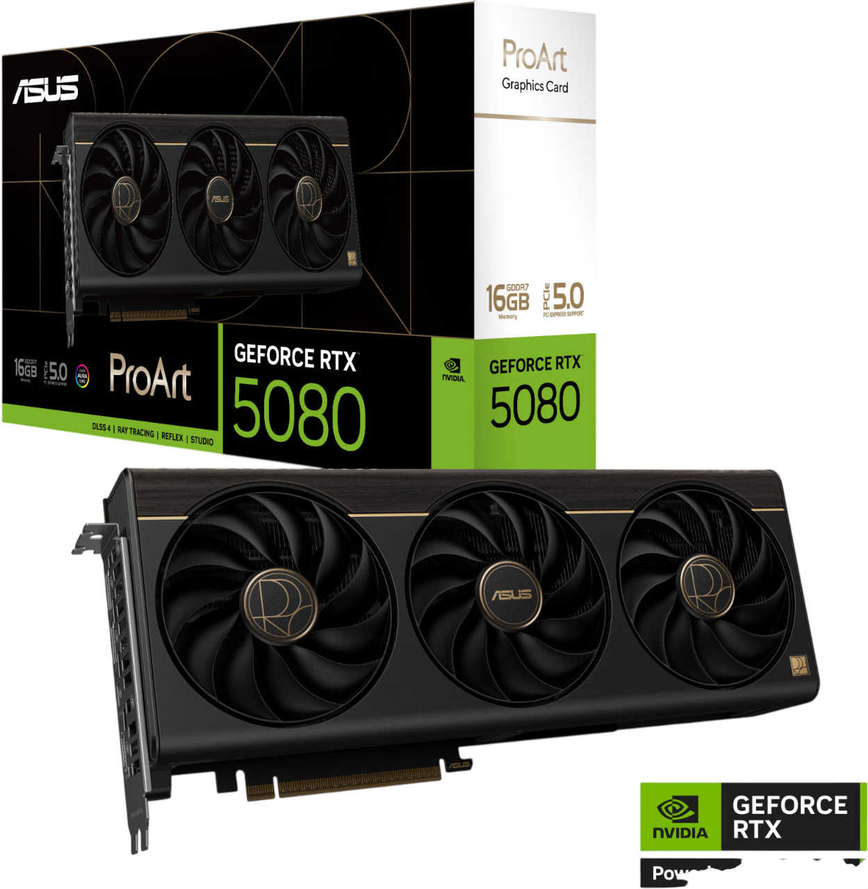 ASUS ProArt GeForce RTX 5080 16GB GDDR7 Graphics Card – Creator & AI GPU