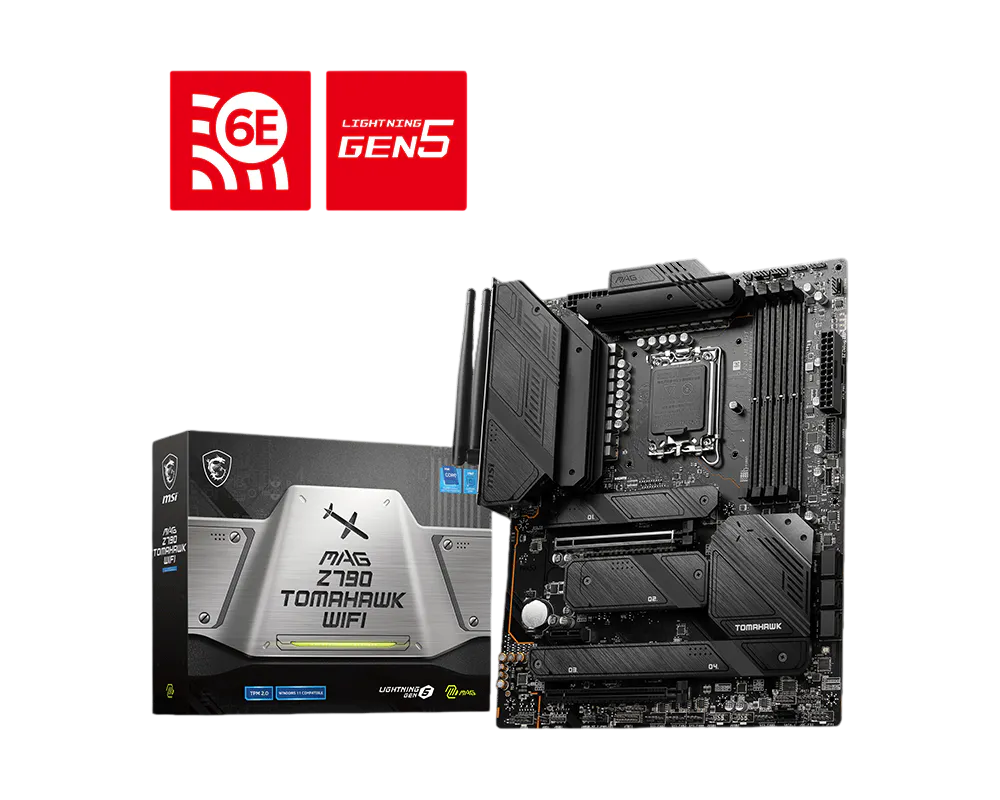 MSI MAG Z790 TOMAHAWK WIFI ATX Motherboard – Intel LGA1700, DDR5, WiFi 6E