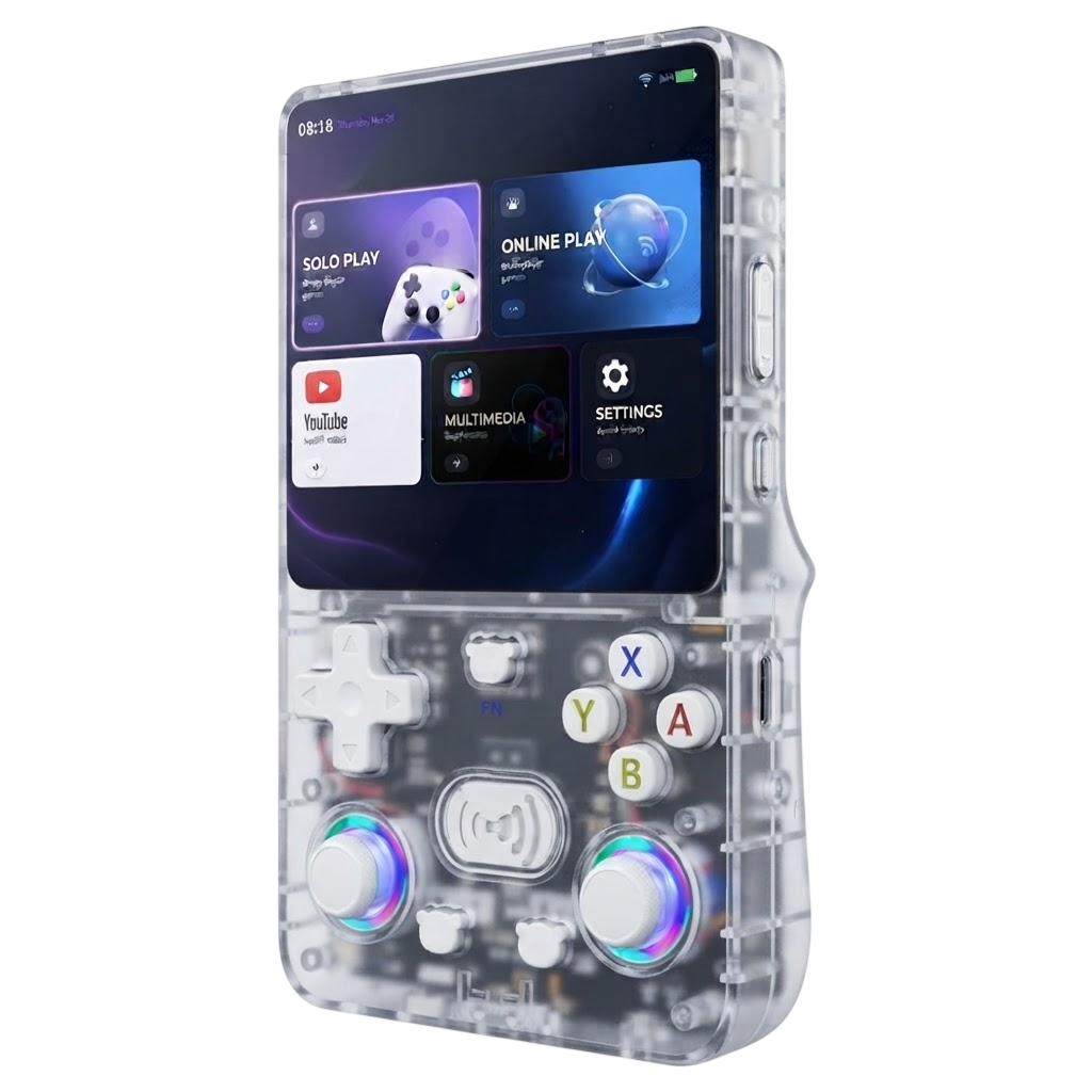 X36 Ultra Handheld Game Console – 64GB TF Card White