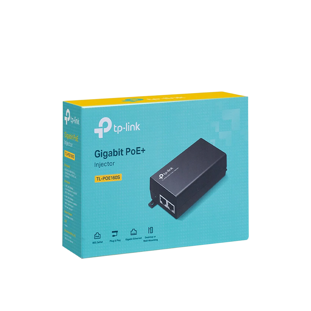 TP-Link TL-POE160S PoE+ Injector – Gigabit Ethernet Power Injector