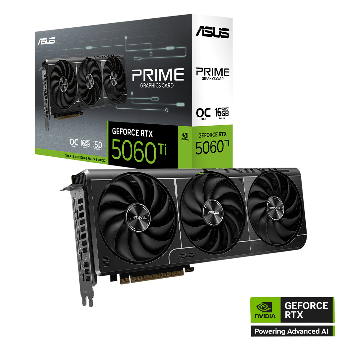 ASUS PRIME GeForce RTX™ 5060 Ti 16GB GDDR7 OC Edition Graphics Card